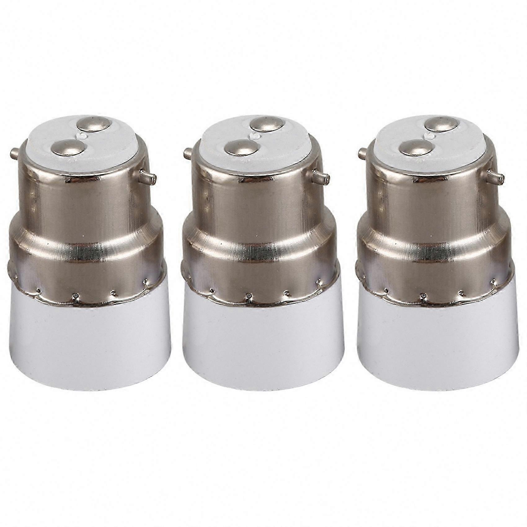 compatible with LED Light Bulbs, 3X B22 to E14 Screw Socket Adapter Converter