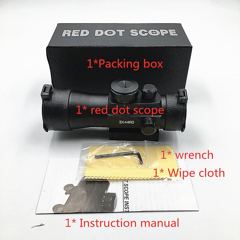 Outerdoor Hunting 3x44 Red Green Dot Sight Scope Tactical Optics Riflescope Fit 11/22mm Rail For Hunting Rifle Air Gun Scopes