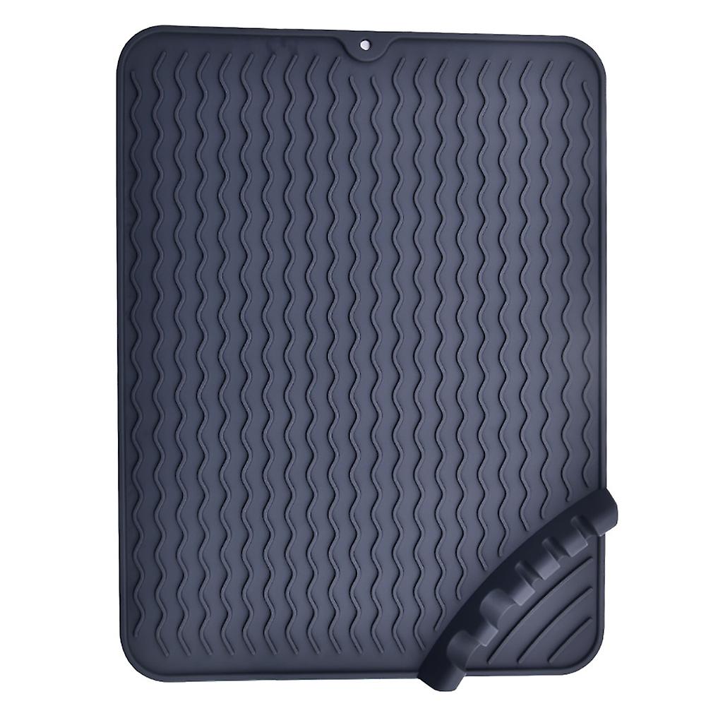 Kitchen Sink Silicone Drying Mat Multifunctional Drain Pad Dish Draining Tray