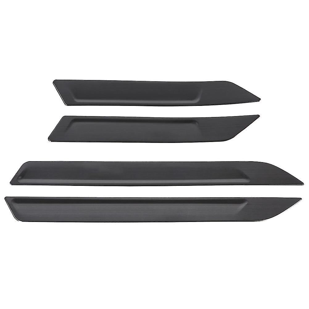 4Pcs titane noir intégré pédale de bienvenue seuil de porte serrure pour Maserati Levante 2017-2018