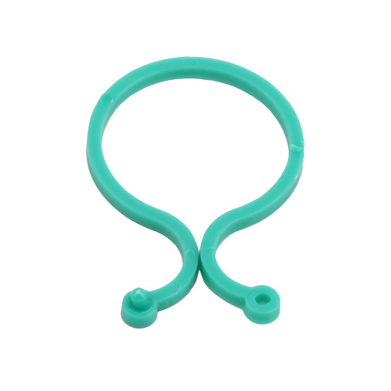 50PCS Plant Support Clips Easy to Operate Green Plastic Plants Locks for Helping Plants to Grow Upright