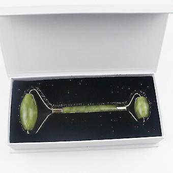 1pcs Jade Roller Facial Massager Gua Sha Natuursteen Beauty Sink Care Gezicht Kin Hals Lifting Afslanken Tools Roze Groen ools