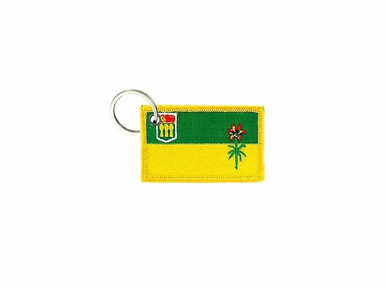 Cle Cles Key Brode Patch Ecusson Badge Saskatchewan Canada Flag Door