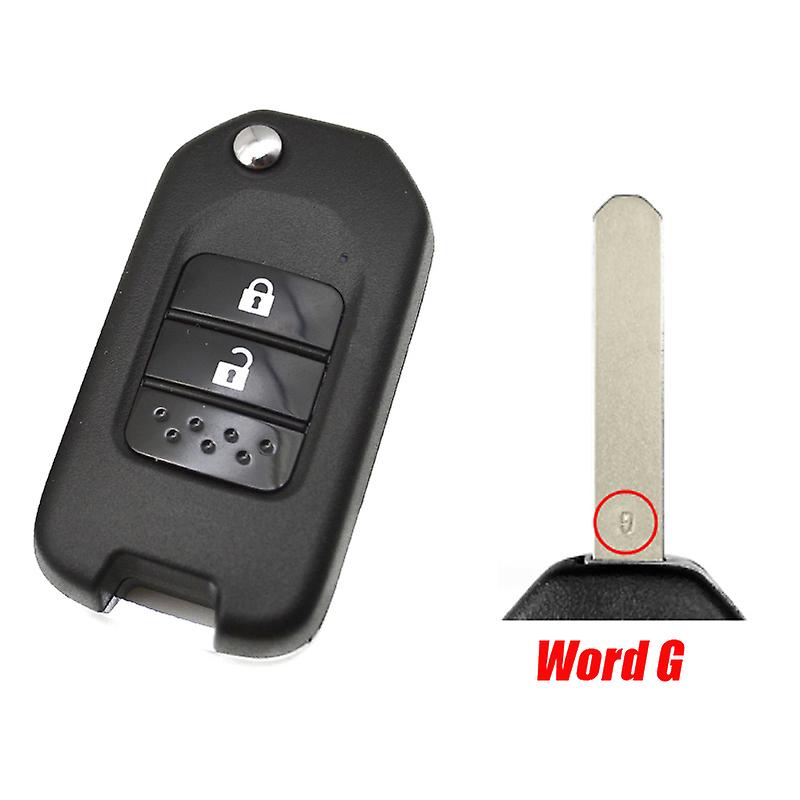 Dmkey Car Key Case Blank 2/3button For Honda Xrv Crv Civic Accord City Jazz Marina Wisdom Flip Remote Key Shell A/g Type