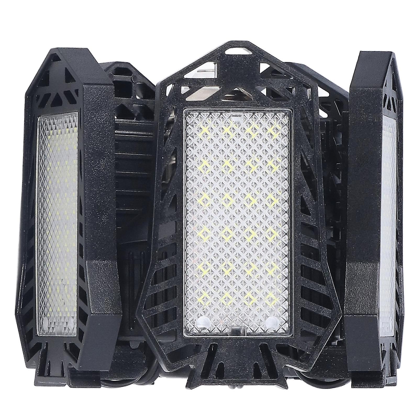 LED Garage Light Folding Garage Ceiling Light E27 20W 1500LM 5 Leaf Warehouse Workshop Light 85‑265V