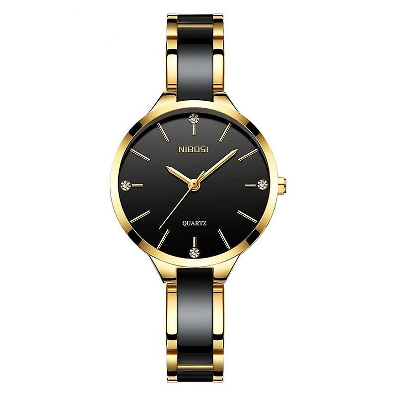 Women - Ceramic Bracelet Stainless Steel Wristwatch
