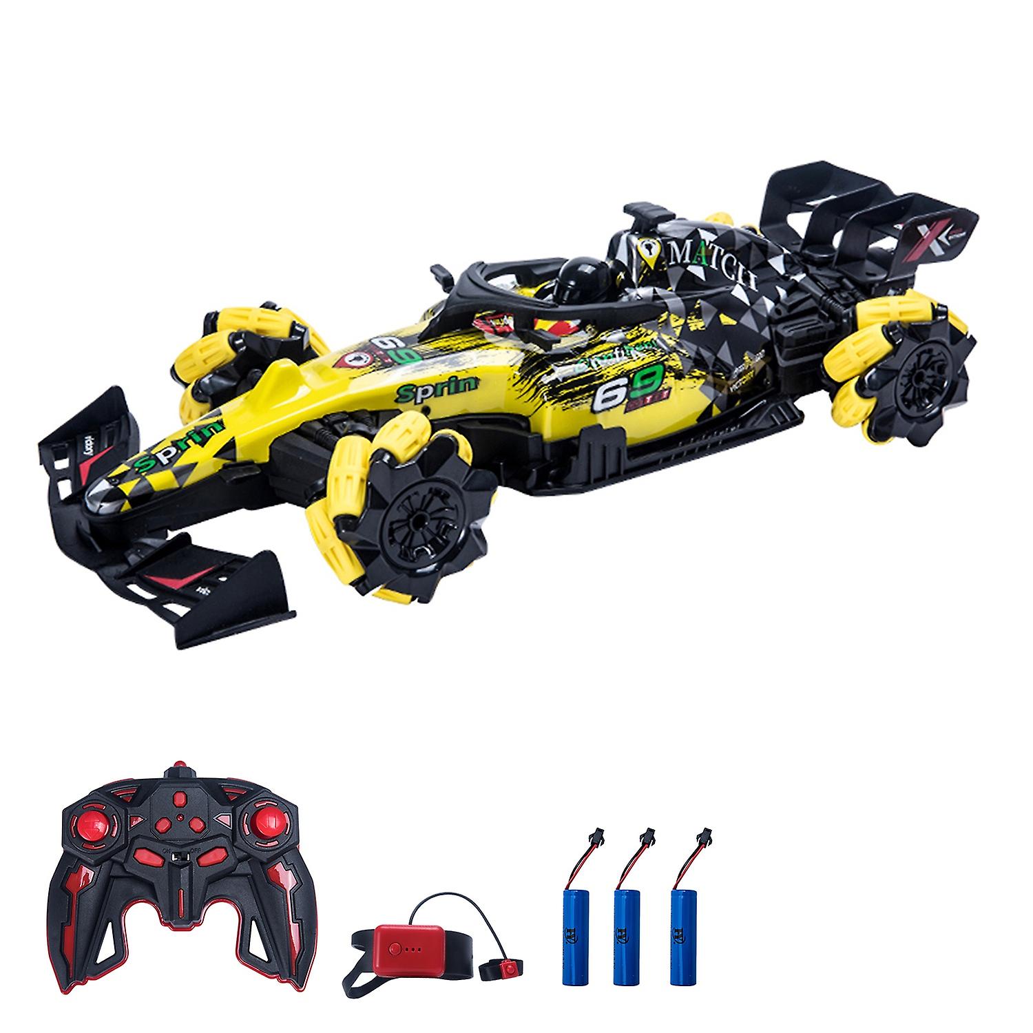 Remote Control Spray Car Remote Control Stunt Car 2.4GHz with Function 360° Rotation Demonstration A