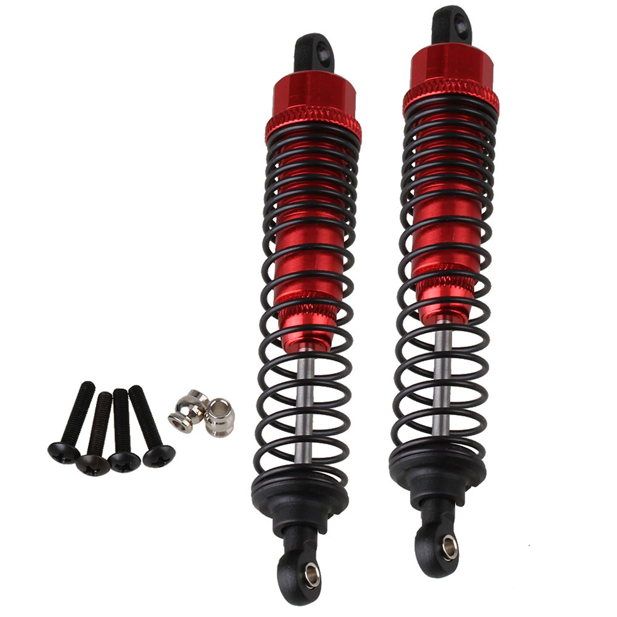 2pcs F108004R Upgrade Parts Red RC 1:10 Alloy Shock Absorber for Largefoot Car