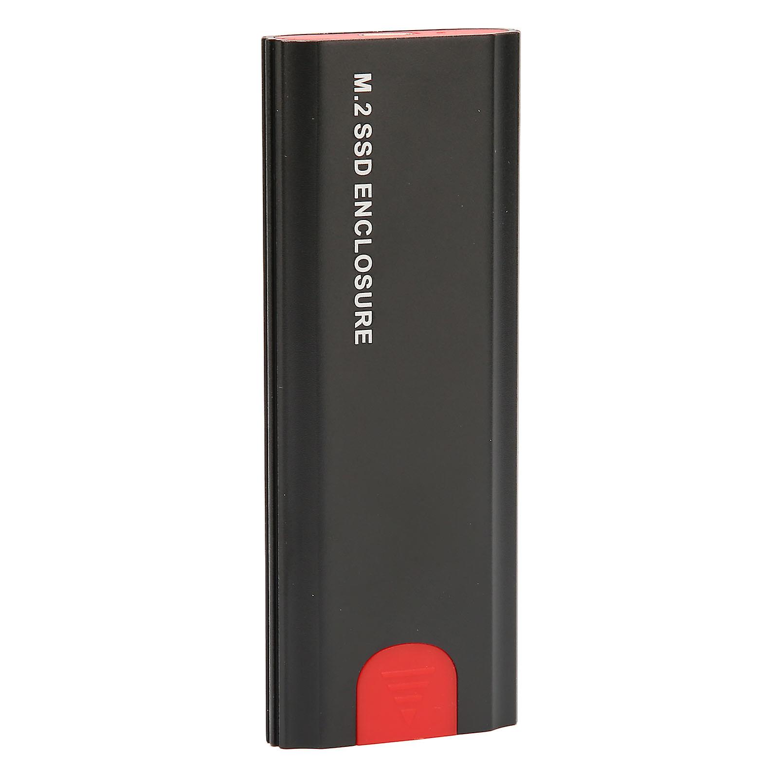 M.2 NVME SSD Enclosure 10Gbps High Speed Transmission PCIe NVMe m Key M.2 SSD Enclosure Adapter Black