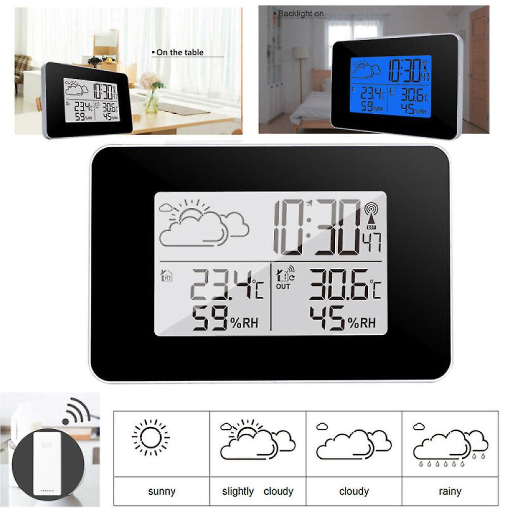 Digital weather station Radio-controlled alarm clock Thermo/hygrometer