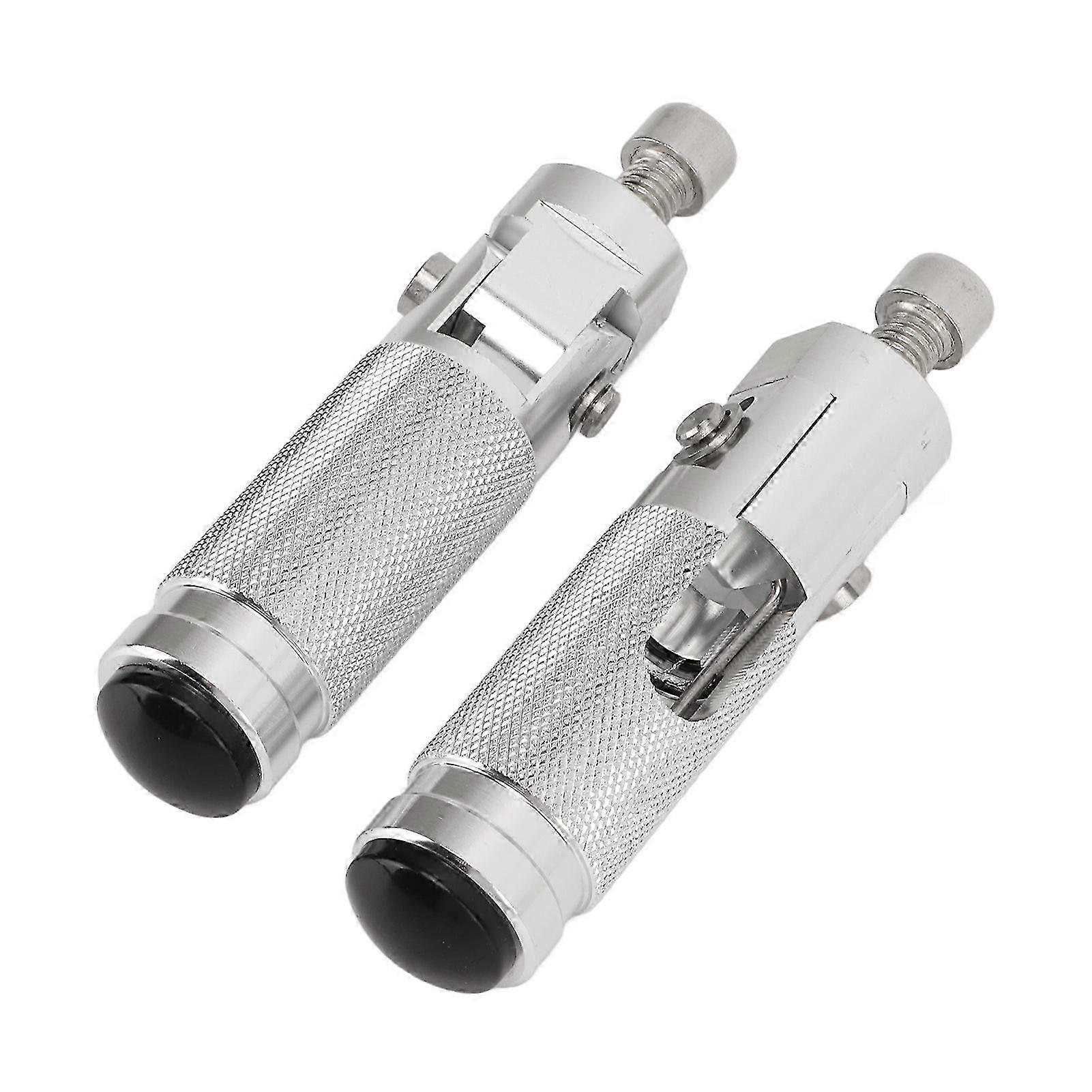 Repose-pieds universel pliable en alliage d'aluminium pour moto, repose-pieds de remplacement pour pédale, argent