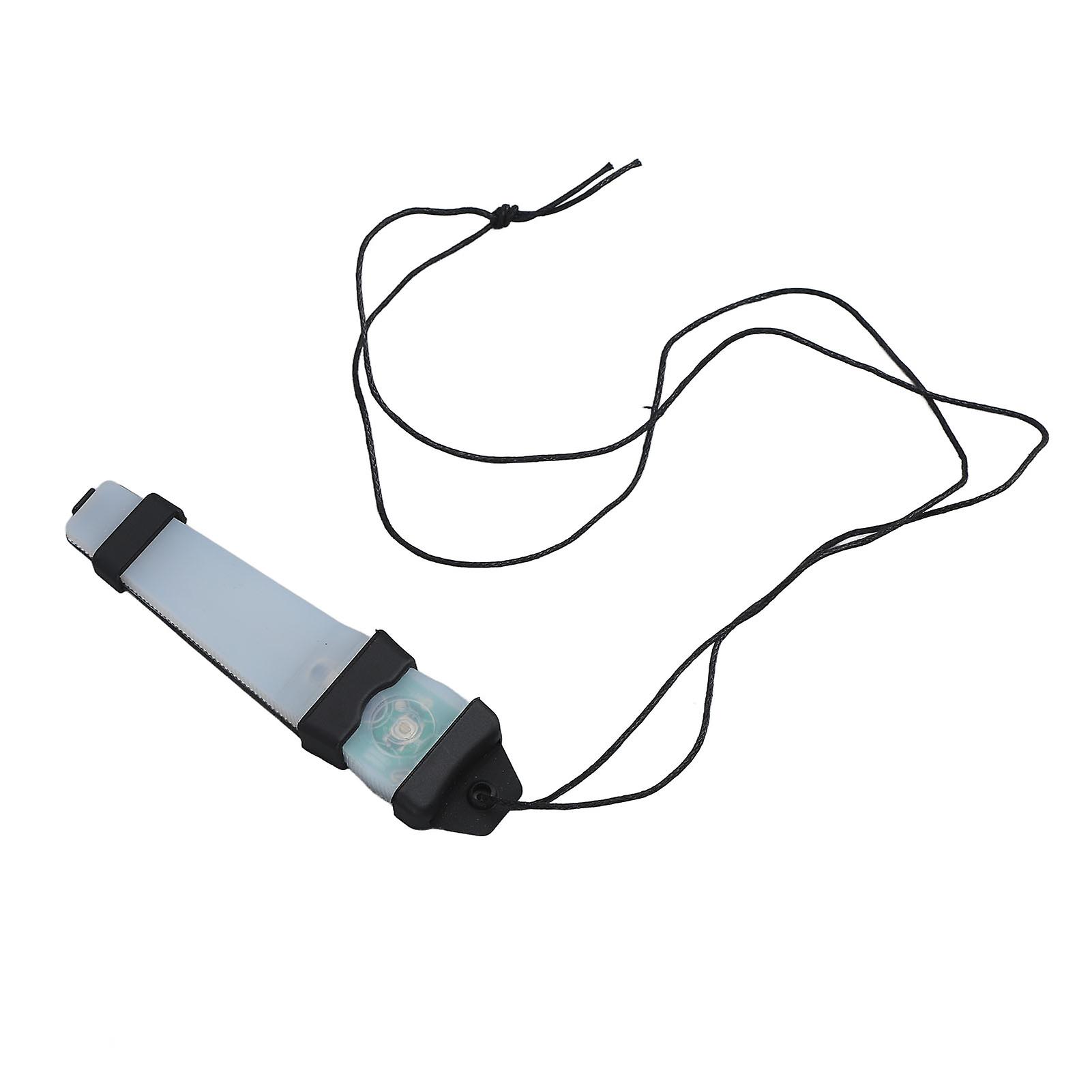Personal Identification Marker Light with Hook and Loop Waterproof 150mAh Survival Safety Flashing Light for Hiking Black with Green Light