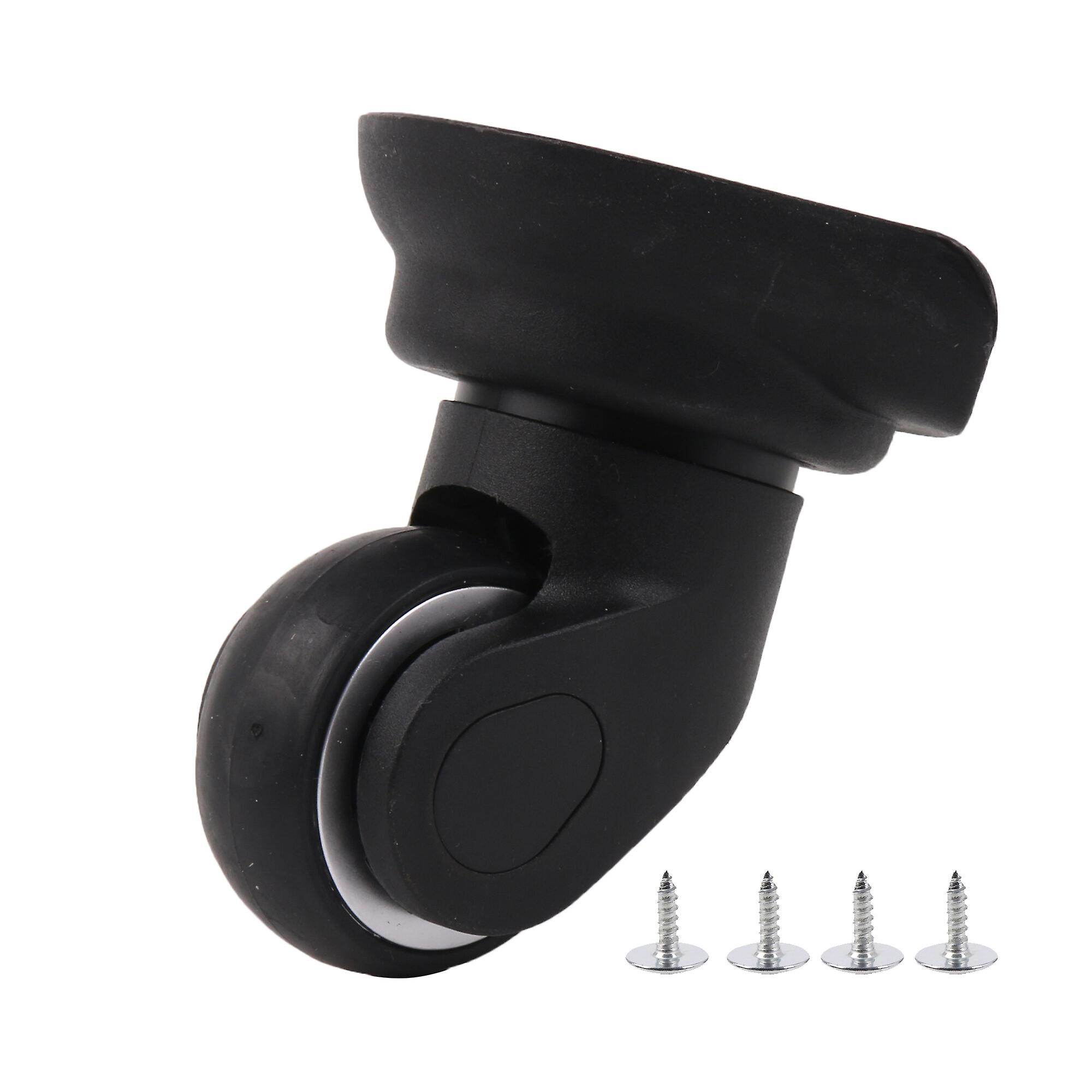 Plastic Luggage Wheel Replacement Roller 3.54 Inch W013 Right w/ Screws Set