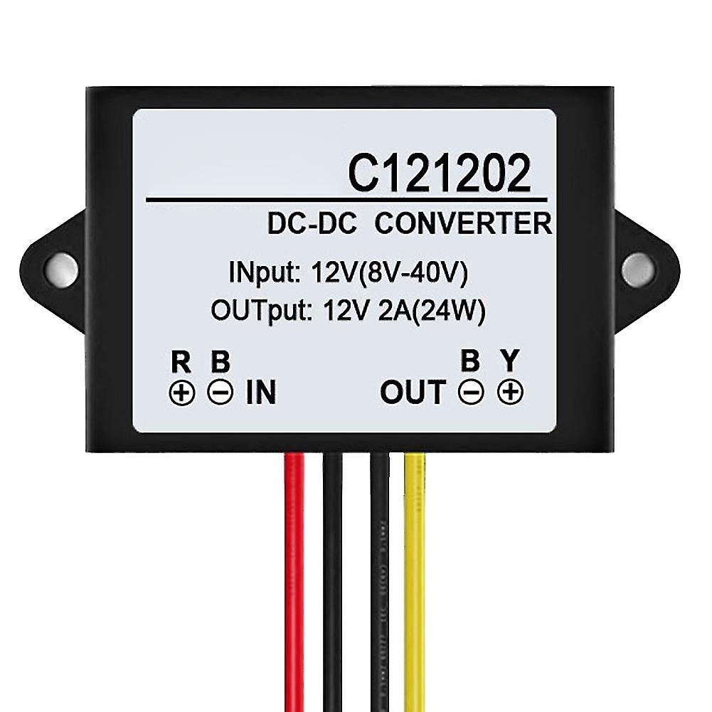 C121202 Dc 12v A Dc 12v 2a Adattatore stabilizzatore regolatore di tensione impermeabile Jikaix-dwdz