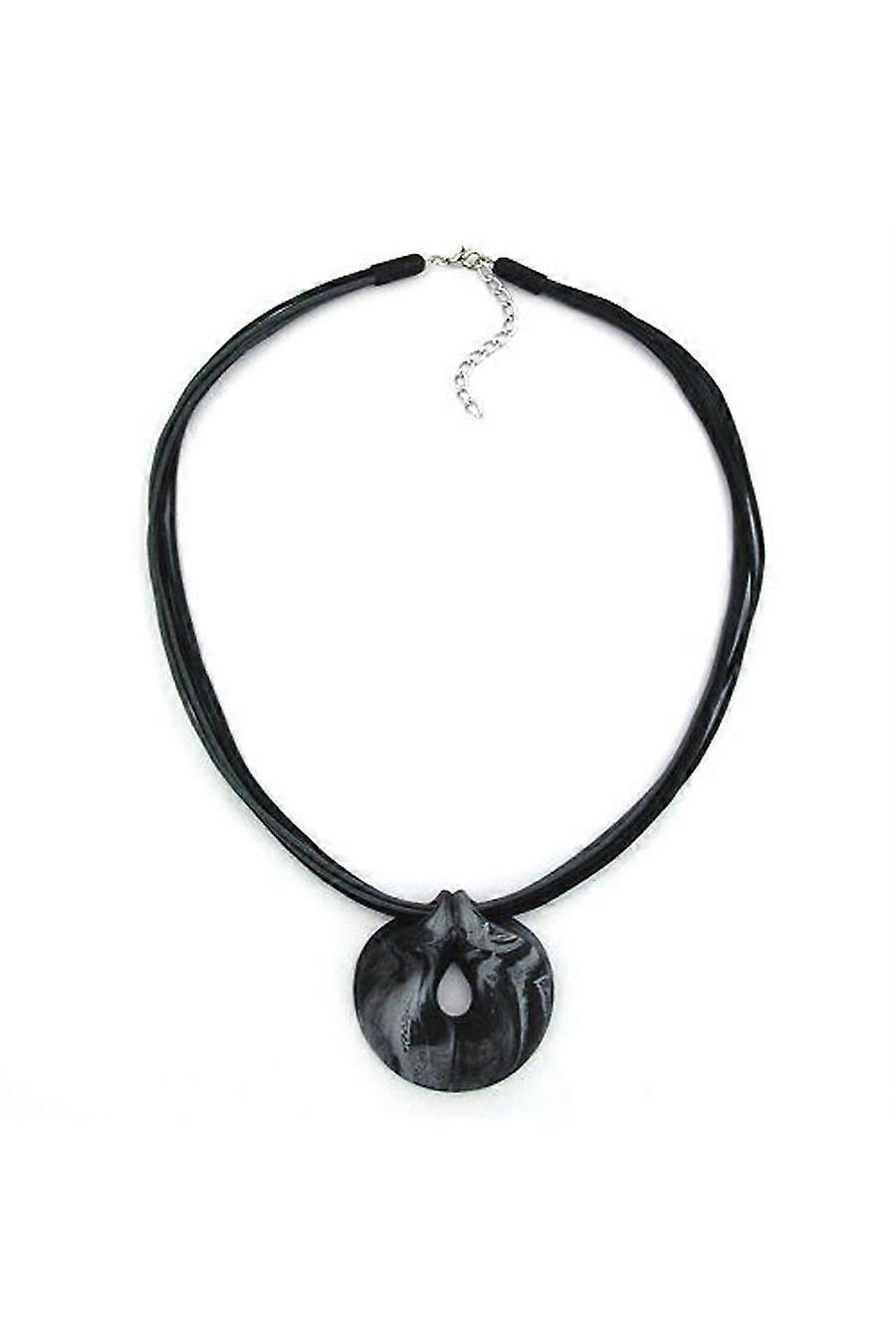Necklace Amulet Grey-black 50cm - Gl07399