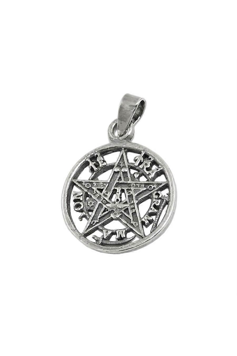 Pendant Pentagram Oxidated Silver 925 - Gl93740