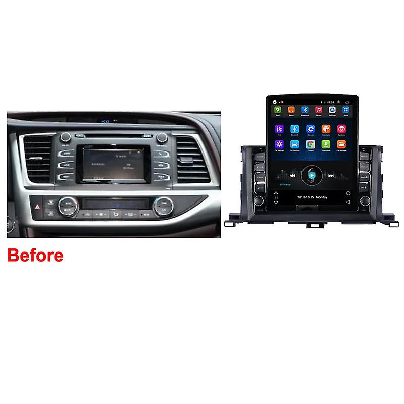 9.7" Android For TOYOTA Highlander 2015-2017 Tesla Type Car Radio Multimedia Video Player Navigation