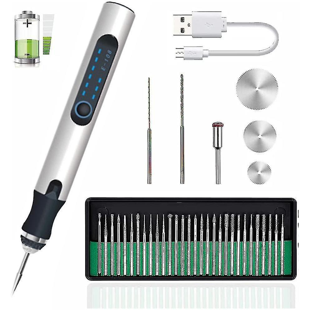 Electric Engraving Pen Cordless Etching Engraving Tool Usb Rechargeable Mini Micro Professional Engr