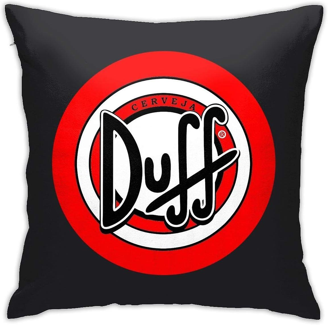 Mens Simpsons_ Duff Beer Bedside Square Decorative Pillow Case for Sleeping