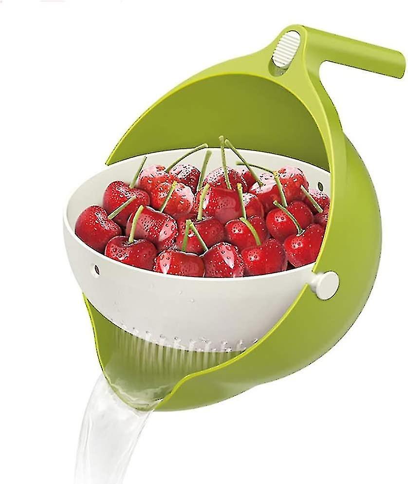Double Layer Strainer Drain Basket - Multifunctional Kitchen Storage Container