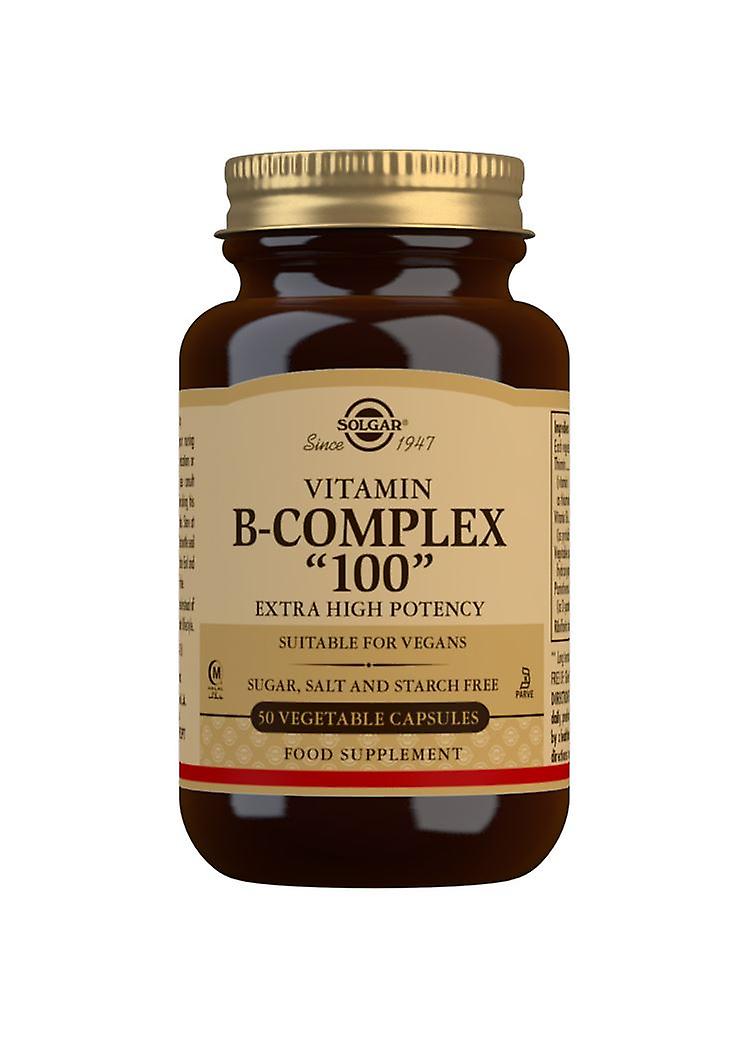 Solgar Vitamin B-Complex "100" Extra High Potency - 50 Vegicaps