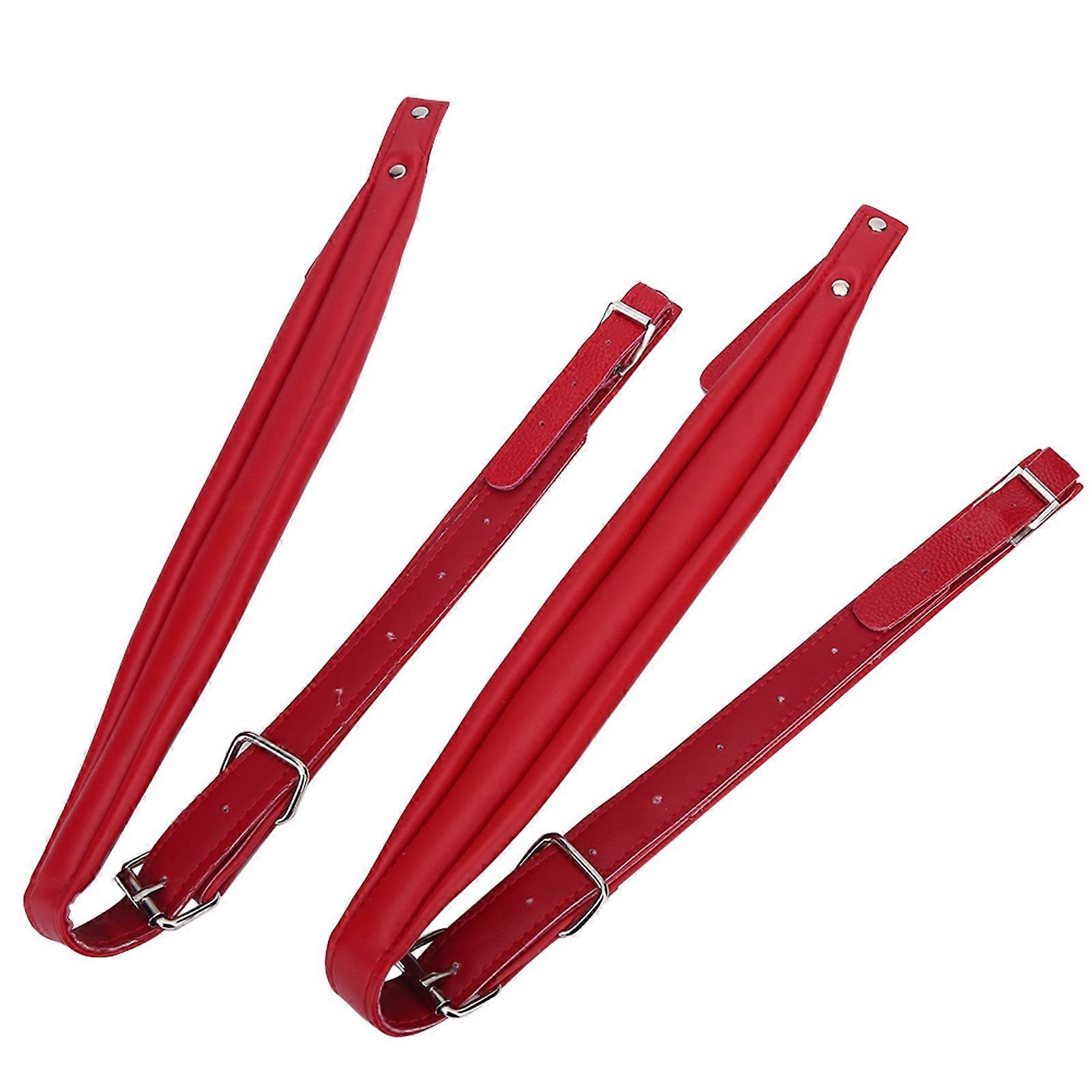 Adjustable and wear-resistant accordion straps for 16-120 bass accordion (red)