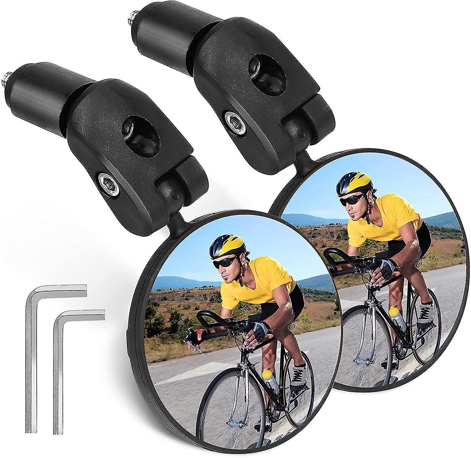 Bike Mirror,bicycle Mirror 360 Adjustable Convex Mirror2pcs Bike Rear View Mir