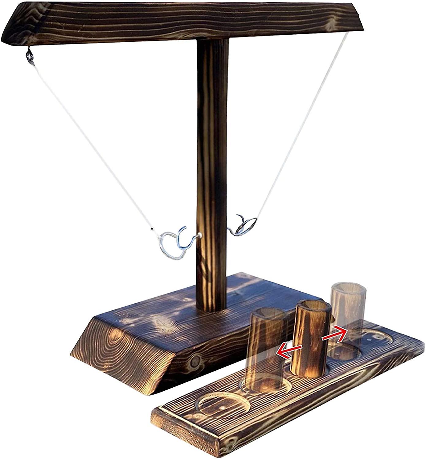 Hook and Ring Toss Battle Game with Shot Ladder Bundle 02