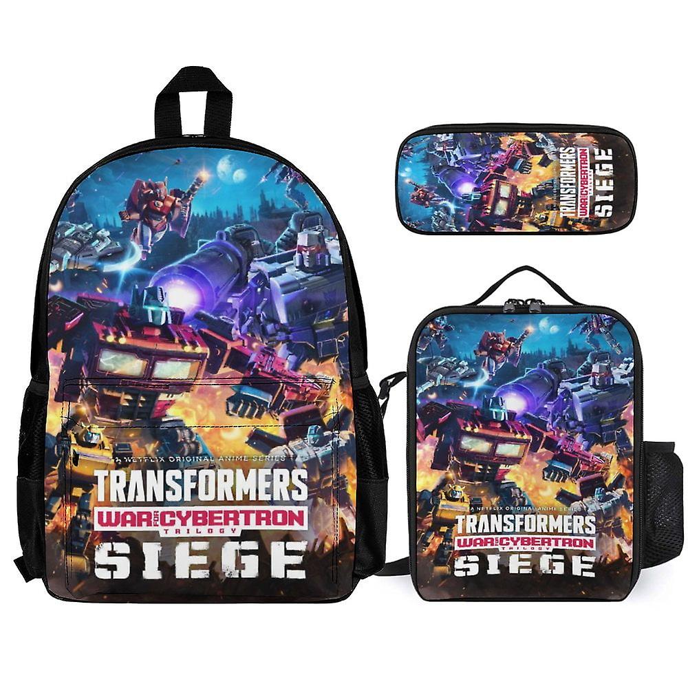 Transformers 3Pcs Backpacks Sets with Lunch Bag And Pencil Case