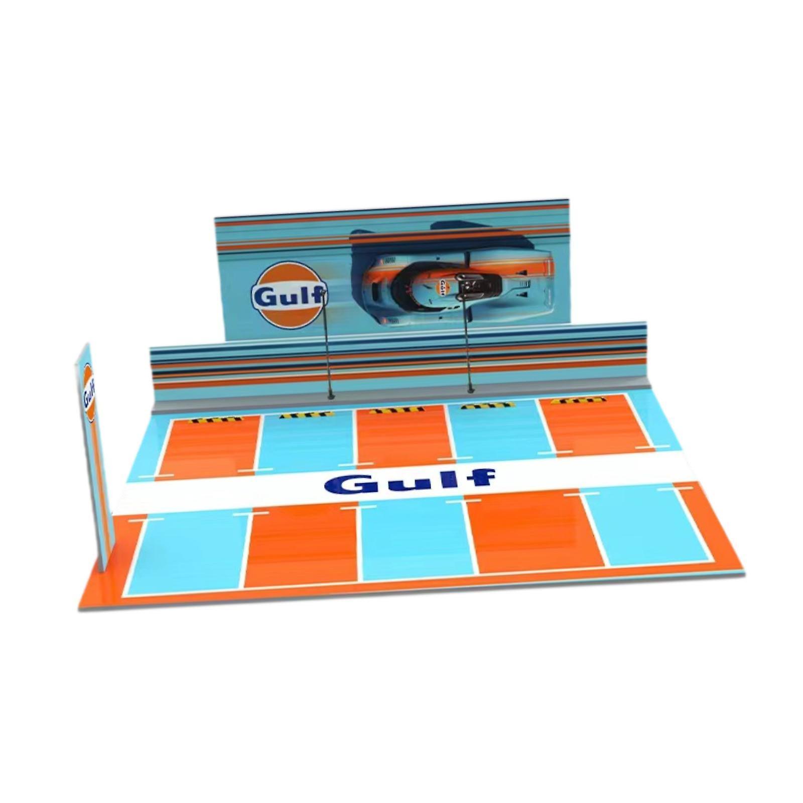 1/64 Parking Lot Display Case with Lights Layout Display Stand for Alloy Car