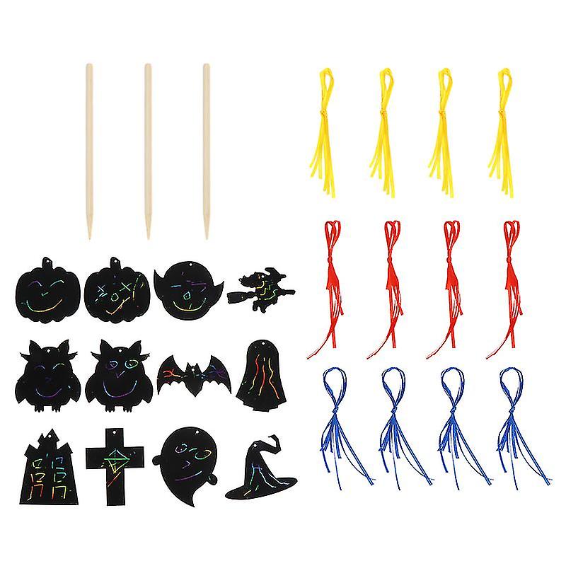1set Scratch Cards For Halloween Decorations
