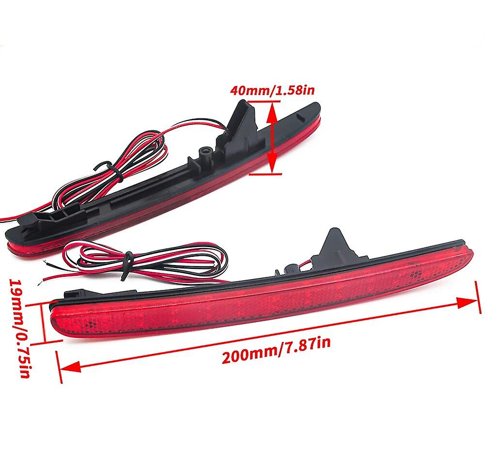 For Honda Civic Hatchback 2016 2017 2018 Multi-function Led Rear Bumper Light Rear Fog Lamp Auto Bulb Brake Light Reflector