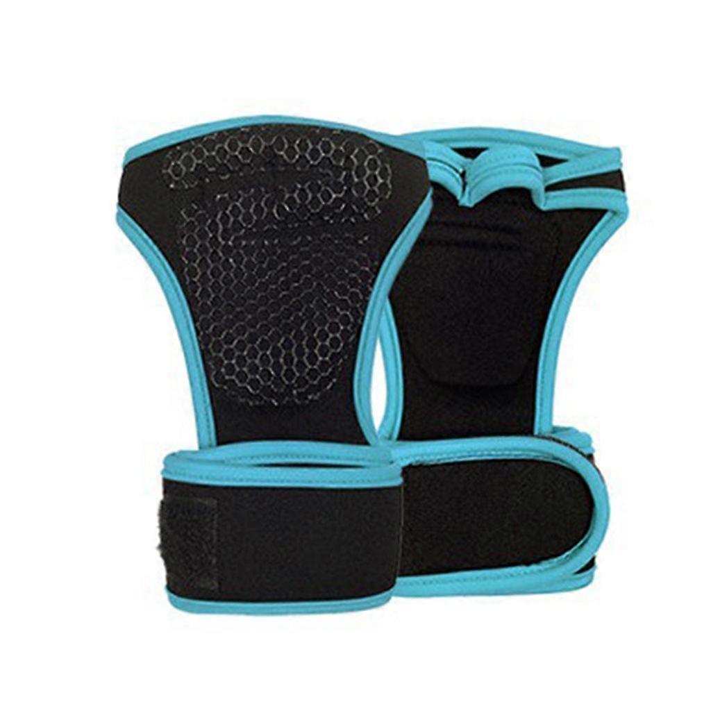 unbrand Gants de gym Gants d’haltérophilie Femmes Hommes Cross Training Entraînement Musculation Ble