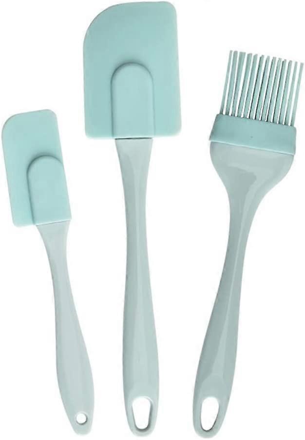 3-piece silicone dough scraper, heat-resistant scraper, elastic rubber with metal core