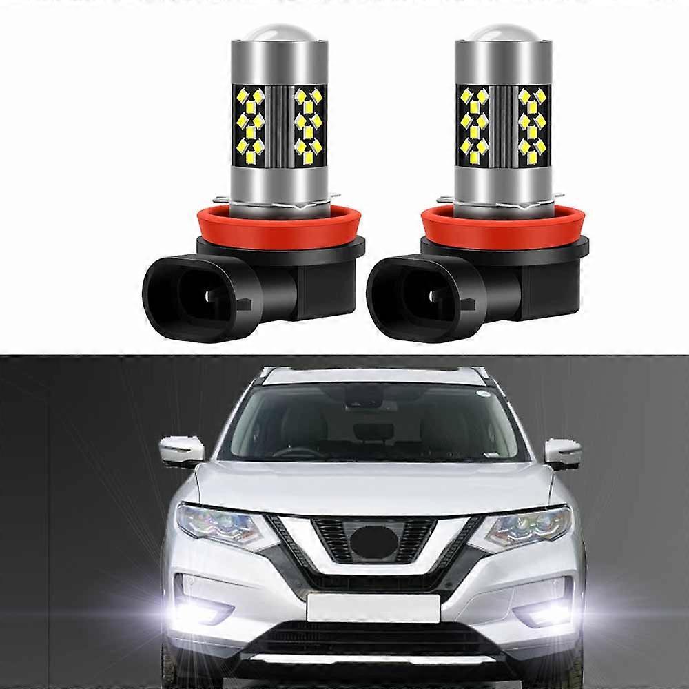 2Pcs LED Fog car light Lamp Bulbs For Nissan X-trail T30 T31 T32 2004-2015 2016 2017 2018 2019 2020 Front Fog Bulb