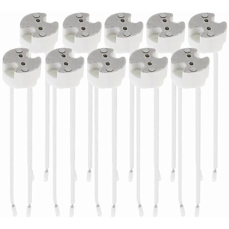 Lot 10x GU5.3 socket - GU5.3 or MR16 socket - Support with 12V cable - For light bulb lamp such as LED halogen spot