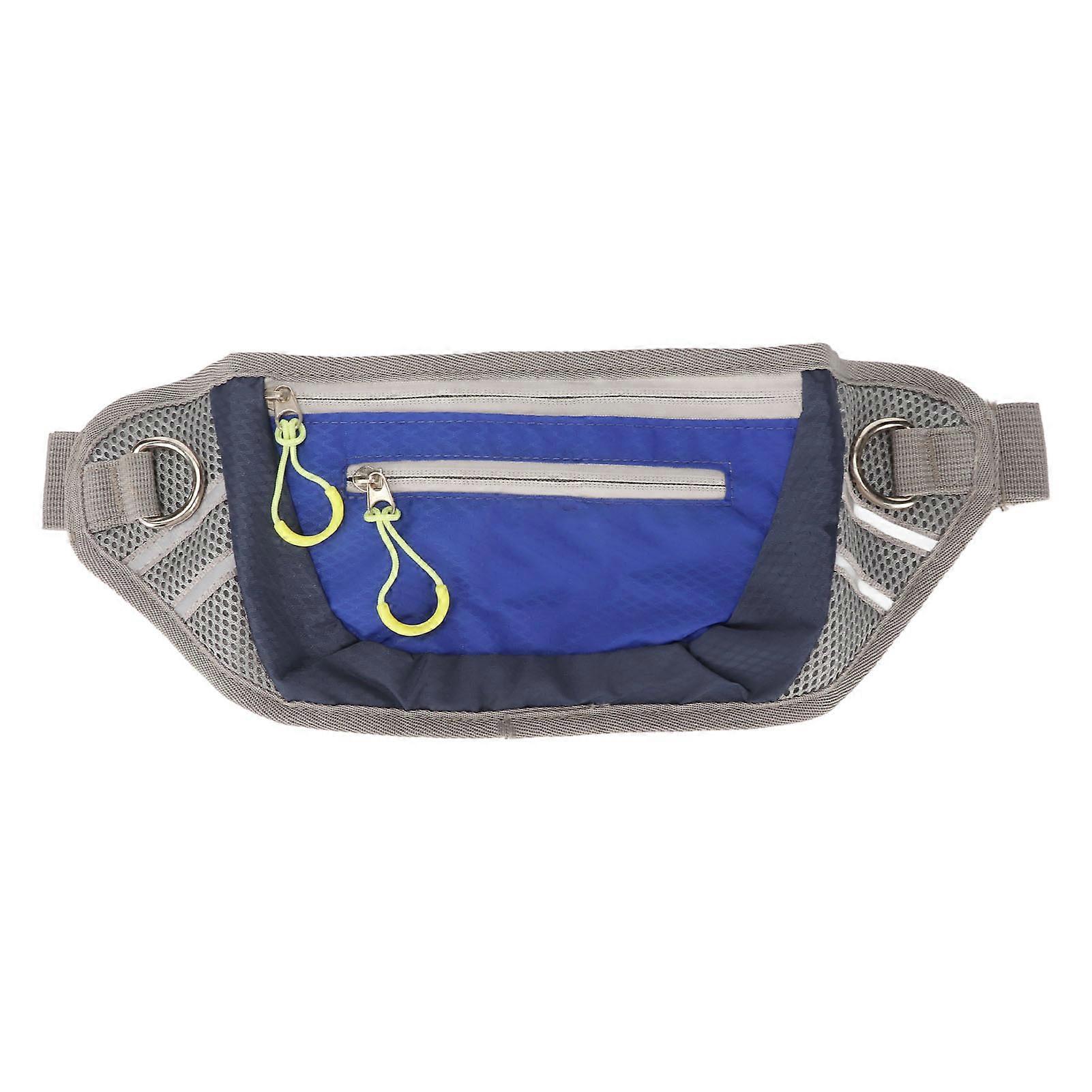 犬用おやつトレーニングポーチNylon多機能反射ストリップペットおやつバッグホルダージッパー付き屋外ウォーキングブルー