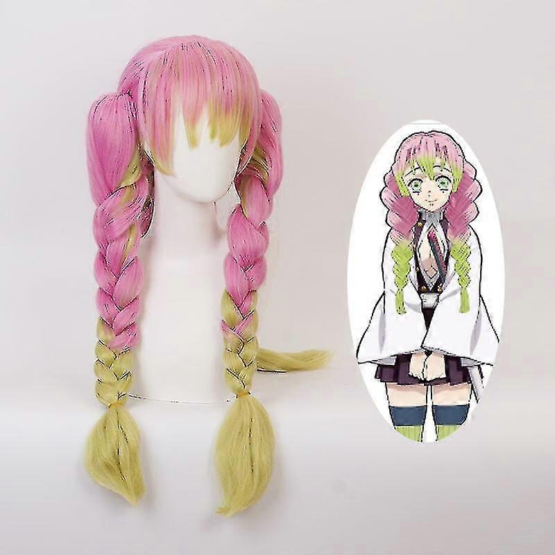 Anime Demon Slayer Cosplay Wig High Temperature Material Kan