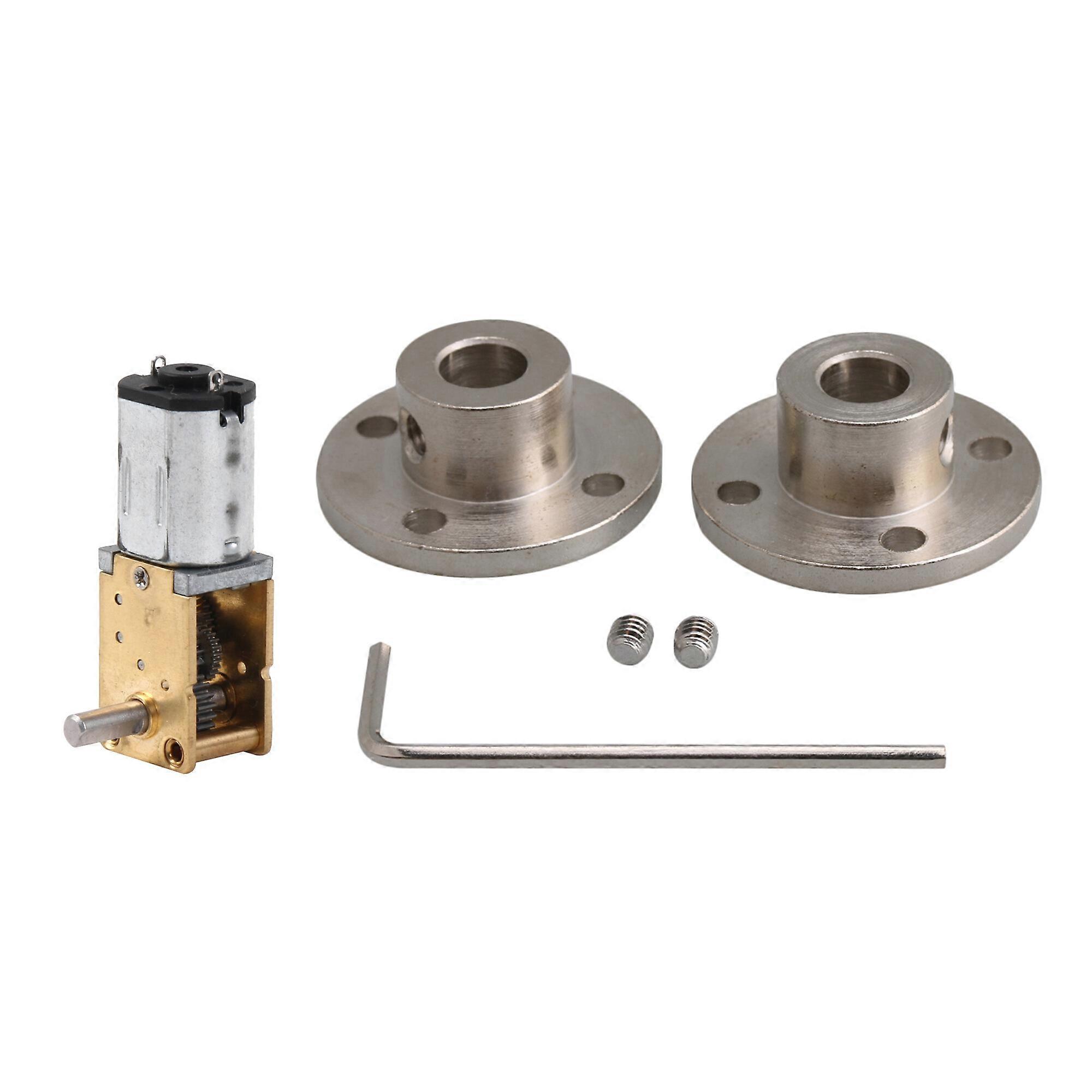 3 Pcs Brushed Mini DC Geared Motor 3V 3mm Shaft w/ 8mm Flange Coupling