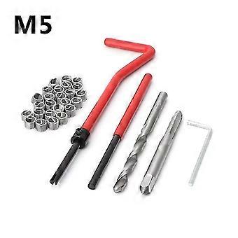30 Pcs Car Pro Coil Drill Tool Metric Thread Repair Insert Kit M5 per Helicoil Car Repair Tools Piede di porco grossolano