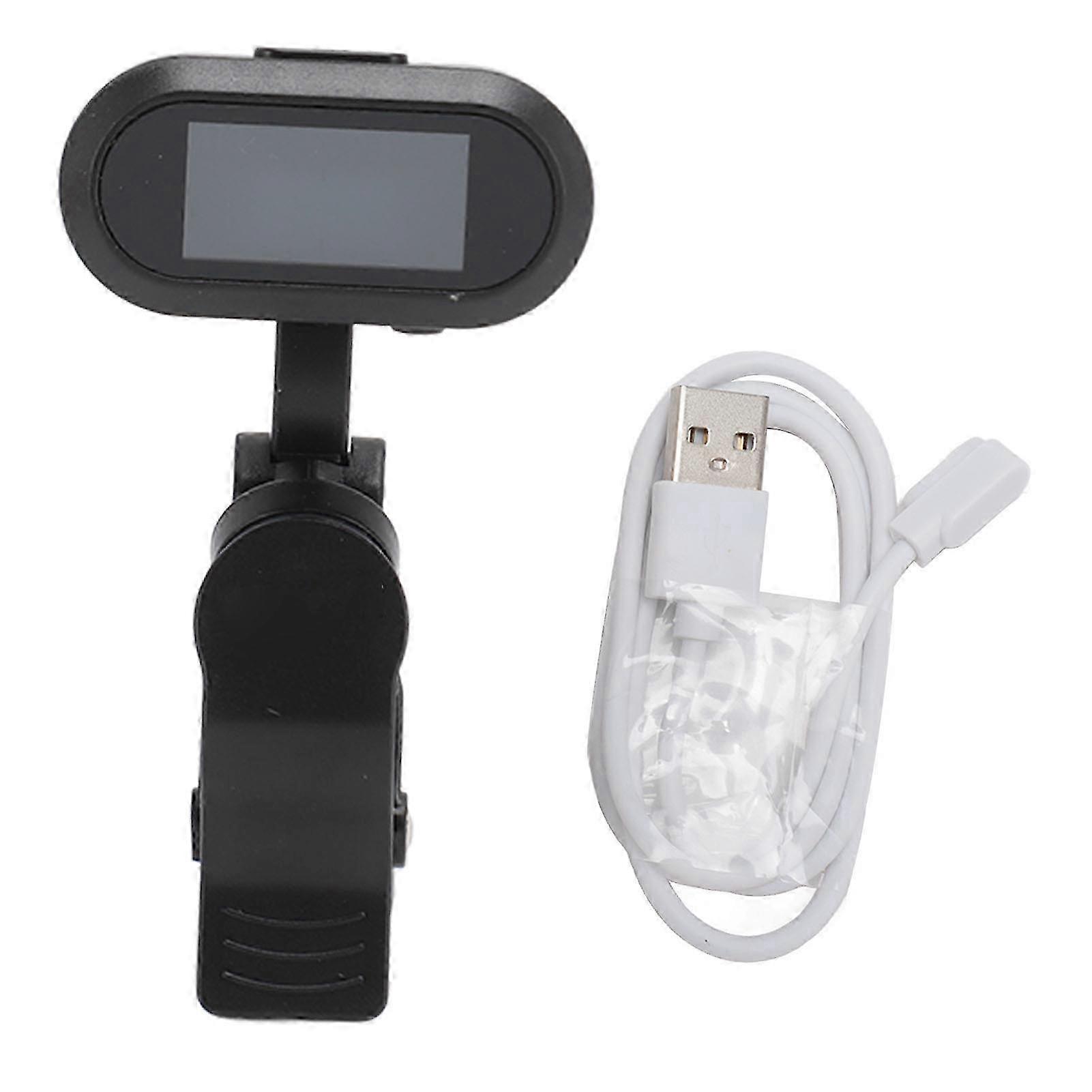 Clip On Tuner Rechargeable 360 Degree Rotatable Clip Accurate Tuning Digital Electronic Tuner with TFT Screen for Guitar Violin Bass