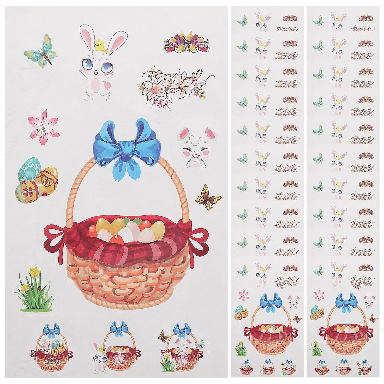 20 Sheets Easter Window Clings Easter Window Decorations Window Decals Ornaments