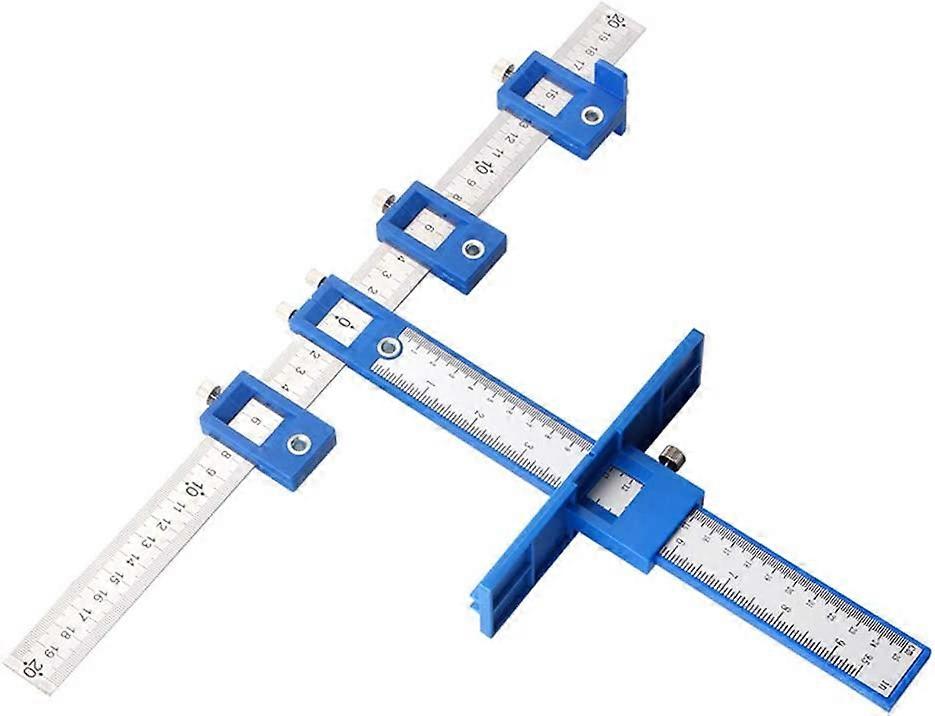 Woodworking Punching Jig, Adjustable Cupboard Drilling Jig, Drilling Guide for Installing Handles, Knobs on Doors, Drawer