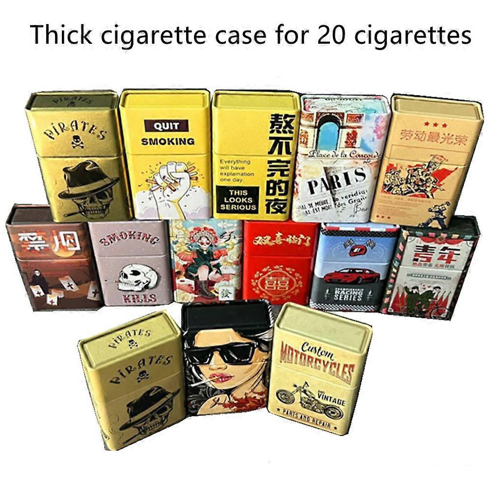 מארז סיגריות פח חדשני עם 20 חפיסות: נייד, מסוגנן, עמיד בפני לחות ועמיד בלחץ