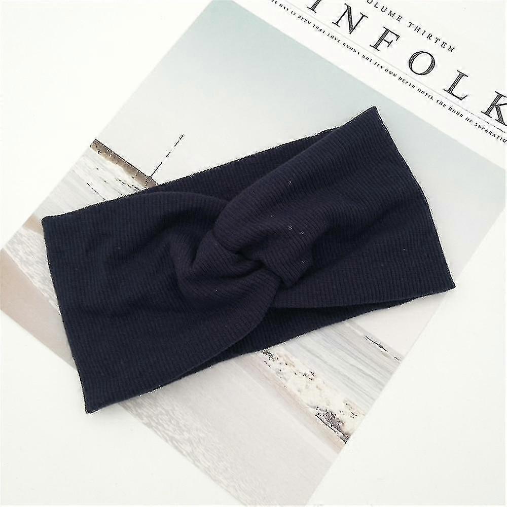Fascia donna, Solid Knitting Cross Knot Woolen Warm Headbands
