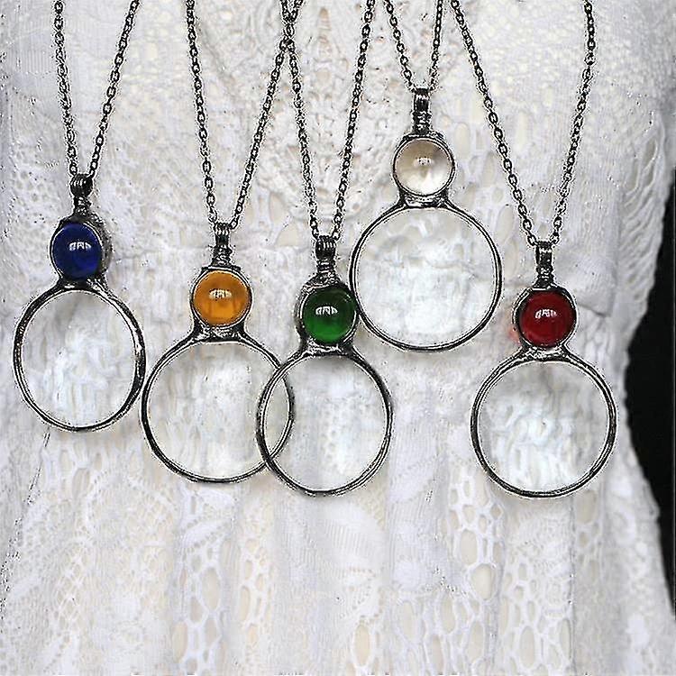 Collier de loupe Cadeau, Lecture Loupe Loupe Pendentif Collier Pour Personnes Âgées, Loupe Pour Livres, Journaux, Lecture Bijoux