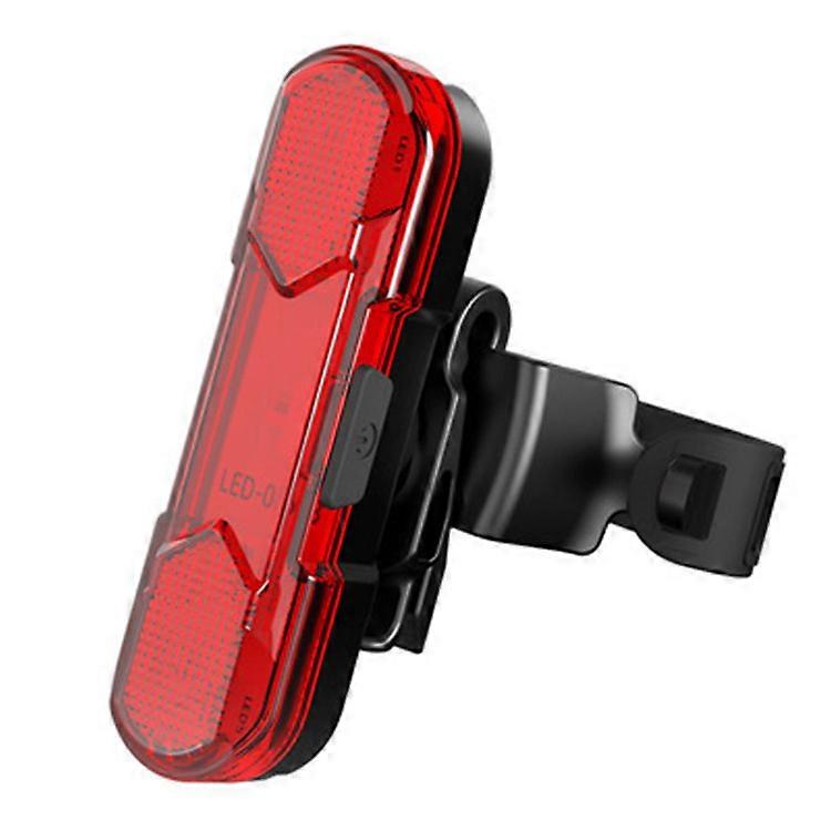 LED battery flashlight, rear light, bicycle lights, bicycle rear light, rechargeable, protection class IPX4, black