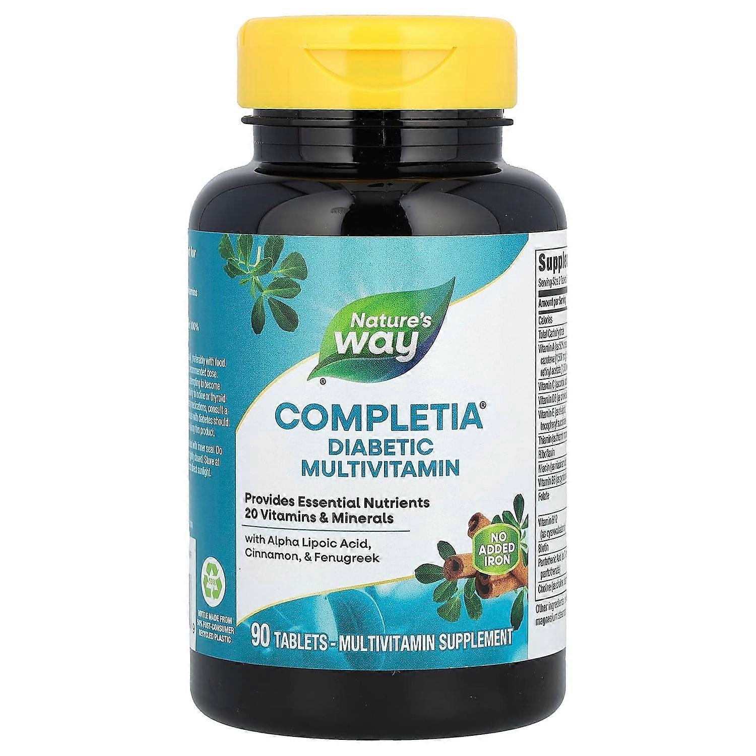 Nature's Way, Completia¬Æ, Diabetic  Multivitamin, 90 Tablets