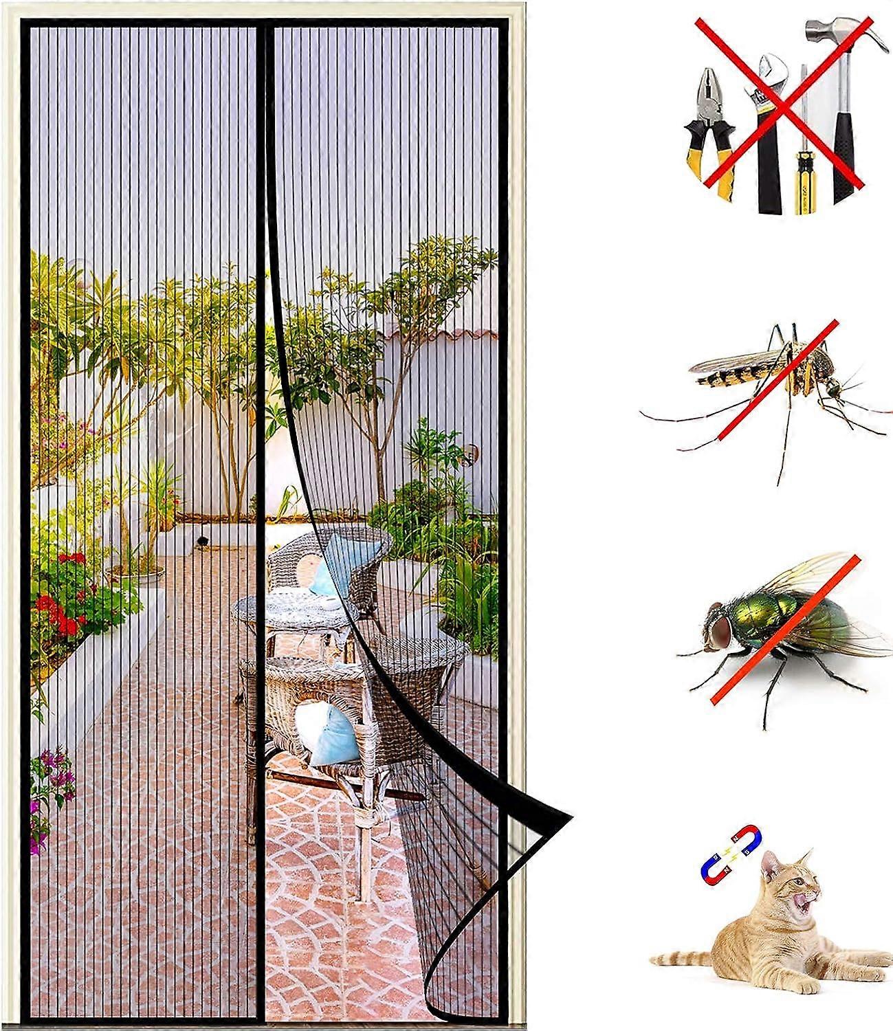 Magnetic Door Window Mosquito Net, Self-Adhesive Mesh Encryption Mosquito RHF