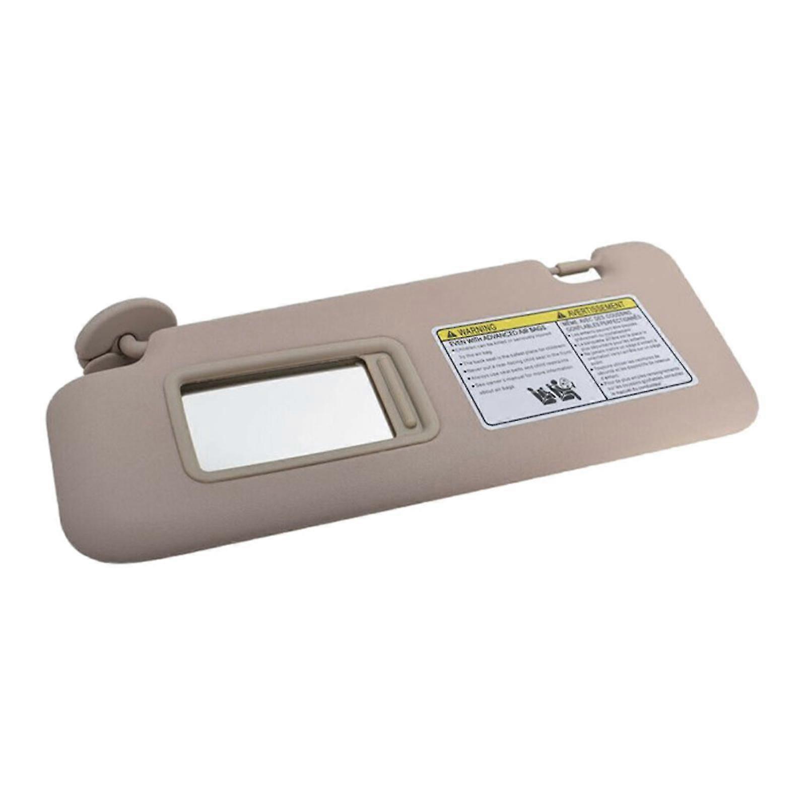 Front left sun visor assembly with lamp &amp; mirror for